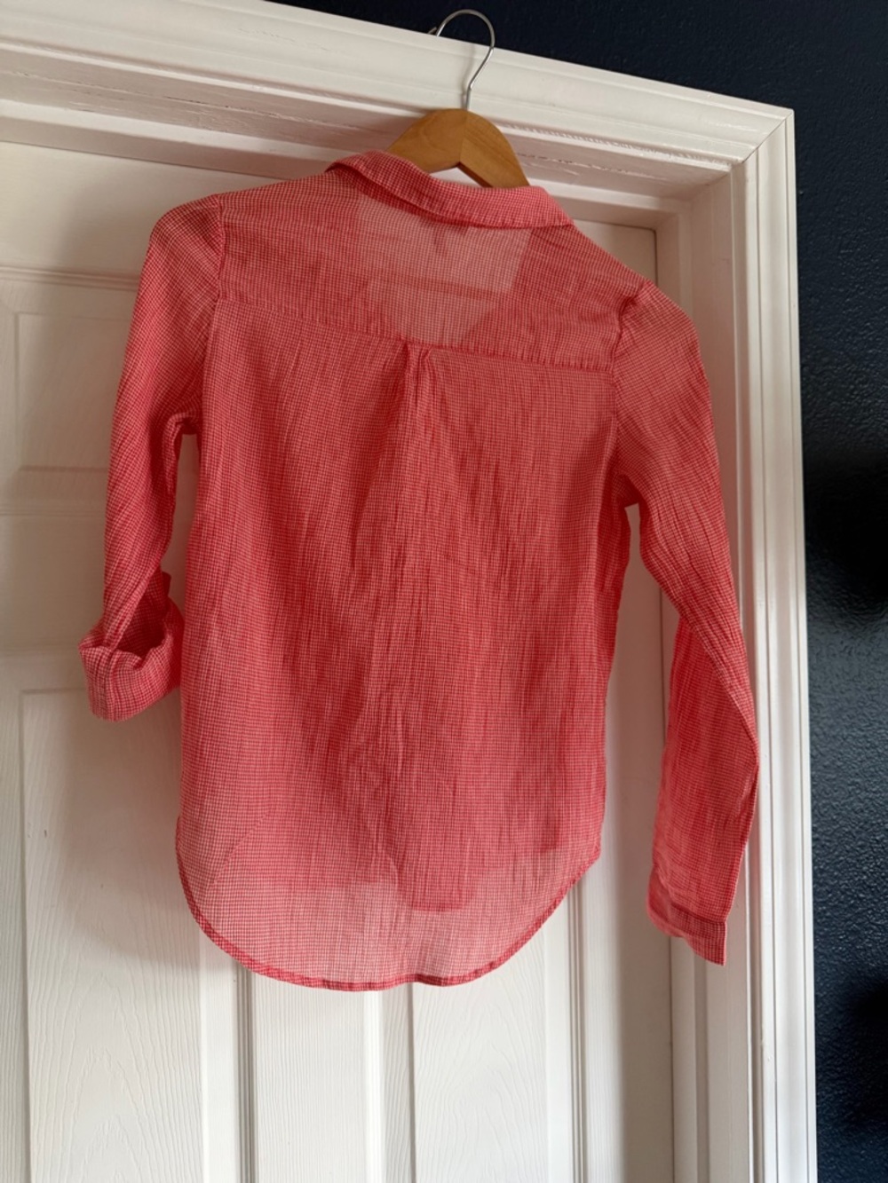 Joie red gingham top - Picture 4 of 5